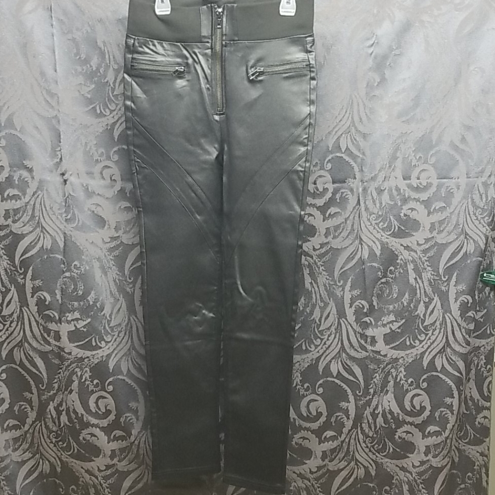Fashion Nova Faux Leather Moto Pants NWOT
